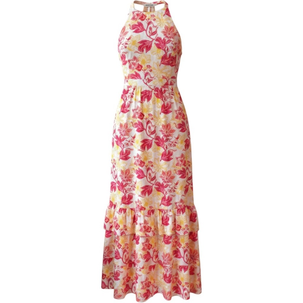 Du Paradis Halter Maxi Dress Size Small